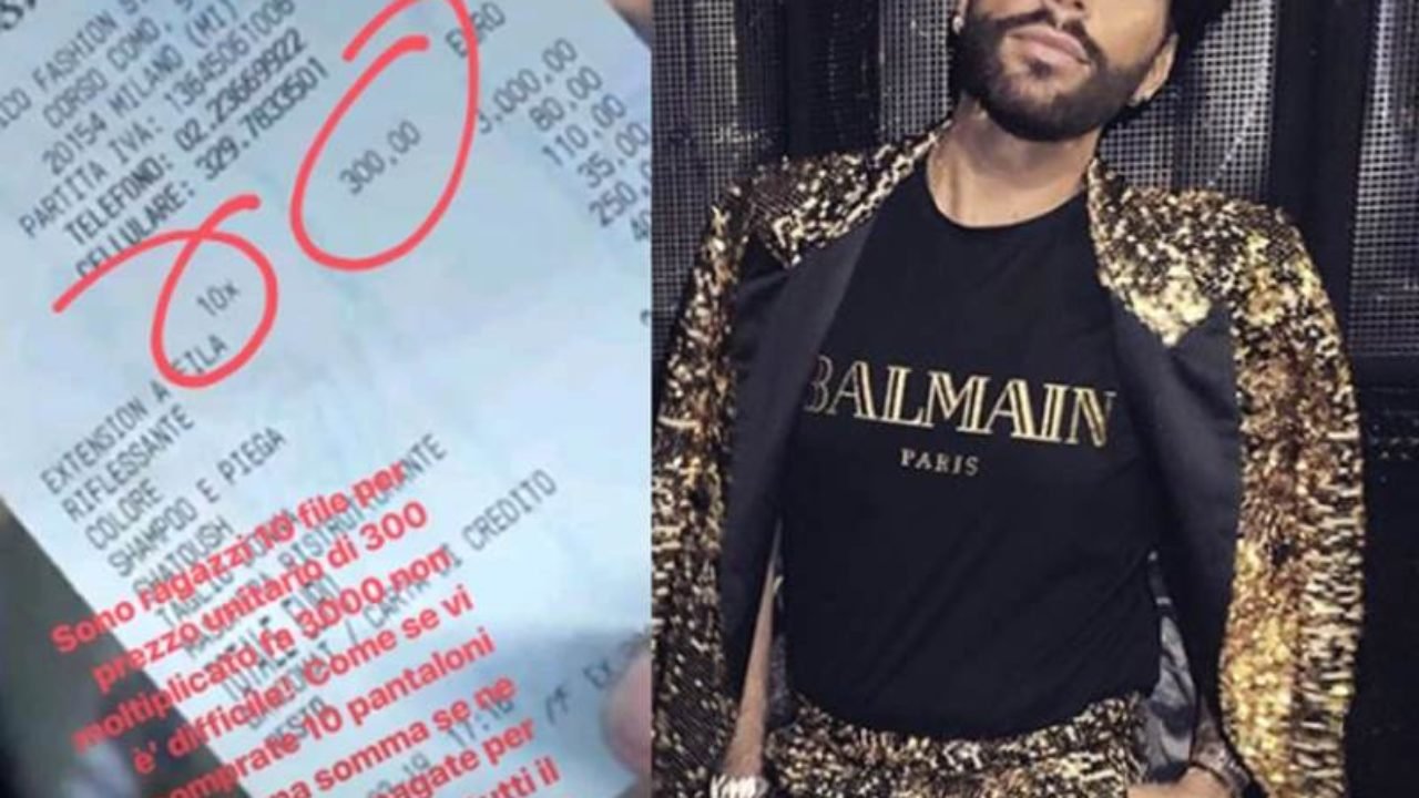Federico Fashion Style Risponde Alla Polemica Dopo Lo Scontrino Da 3mila Euro E Pubblica Tutti I Prezzi Tuttivip
