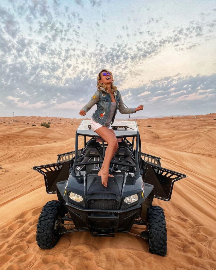 barbara d'urso foto vacanza dubai instagram critiche