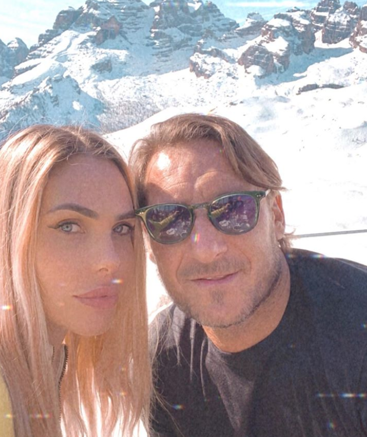 ilary blasi francesco totti madonna di campiglio