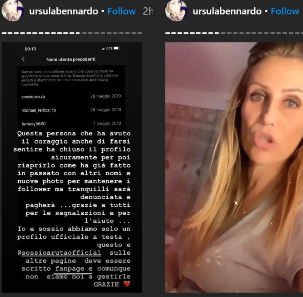 sossio aruta profilo instagram ursula bennardo