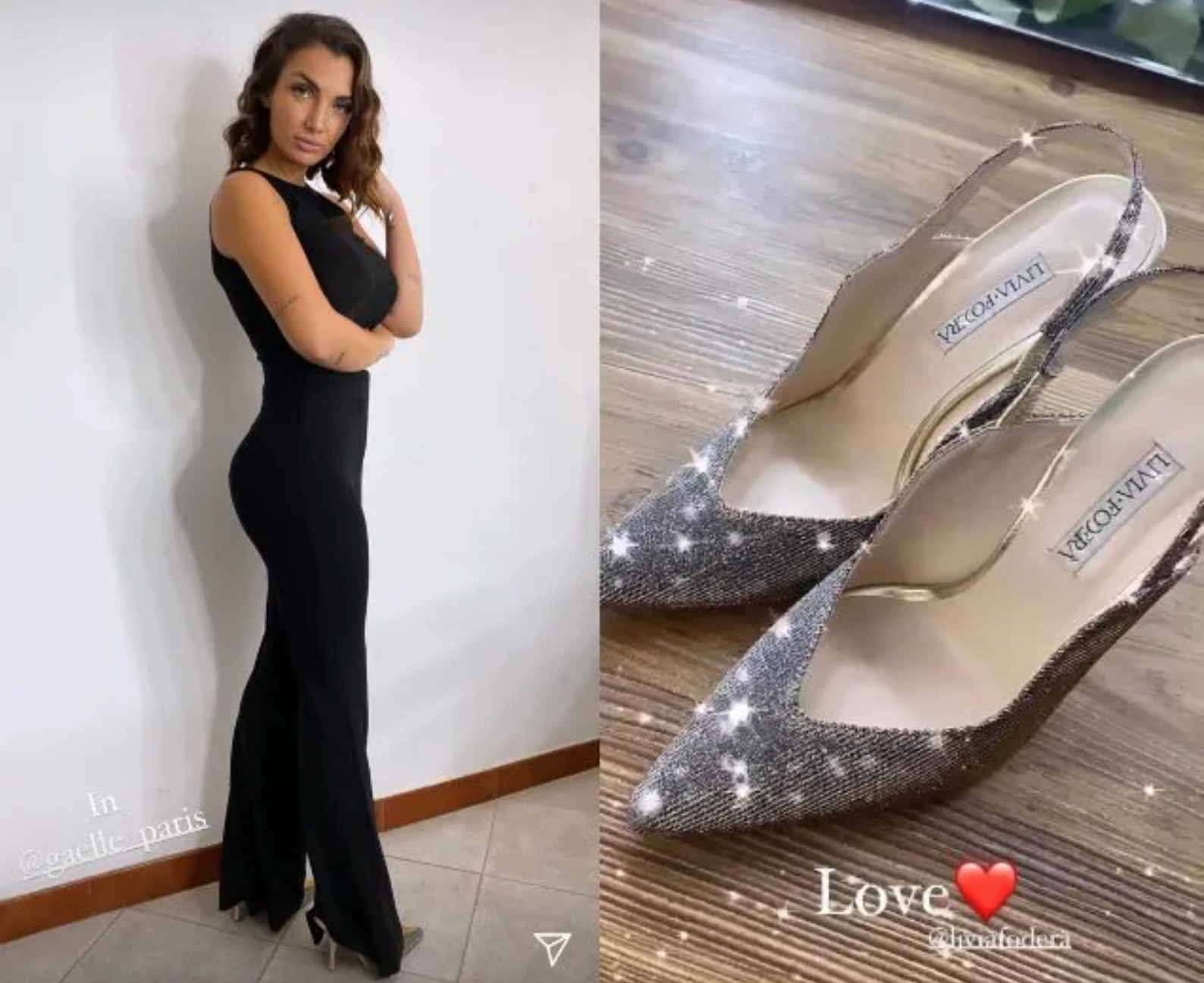 elettra lamborghini look outfit scarpe prezzo