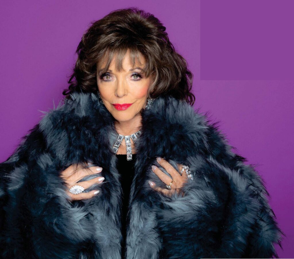 joan collins attrice alexsis dinasty oggi età marito figli foto