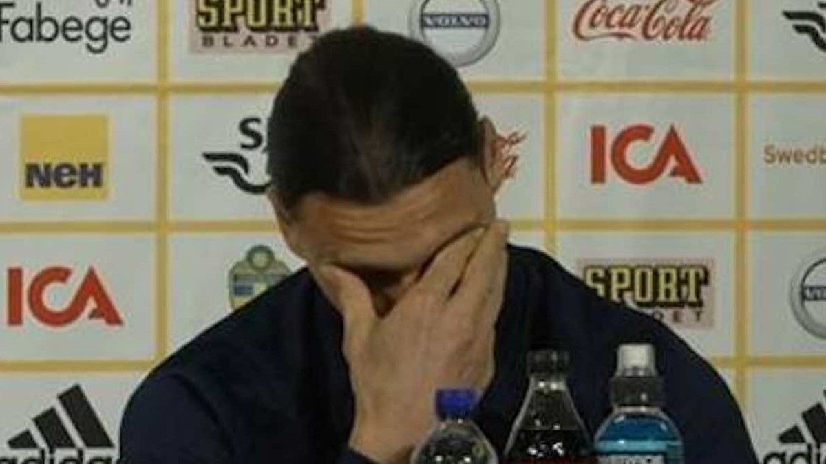 Anche Zlatan Ibrahimovic piange: le lacrime in conferenza stampa. “Per mio figlio…”