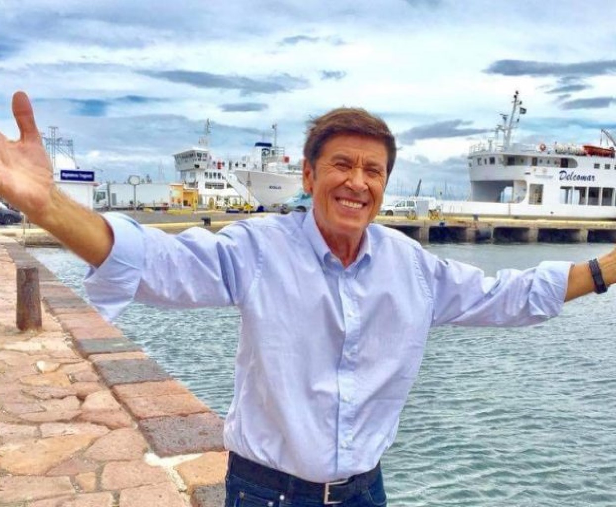 gianni morandi incidente ricovero ospedale ustione