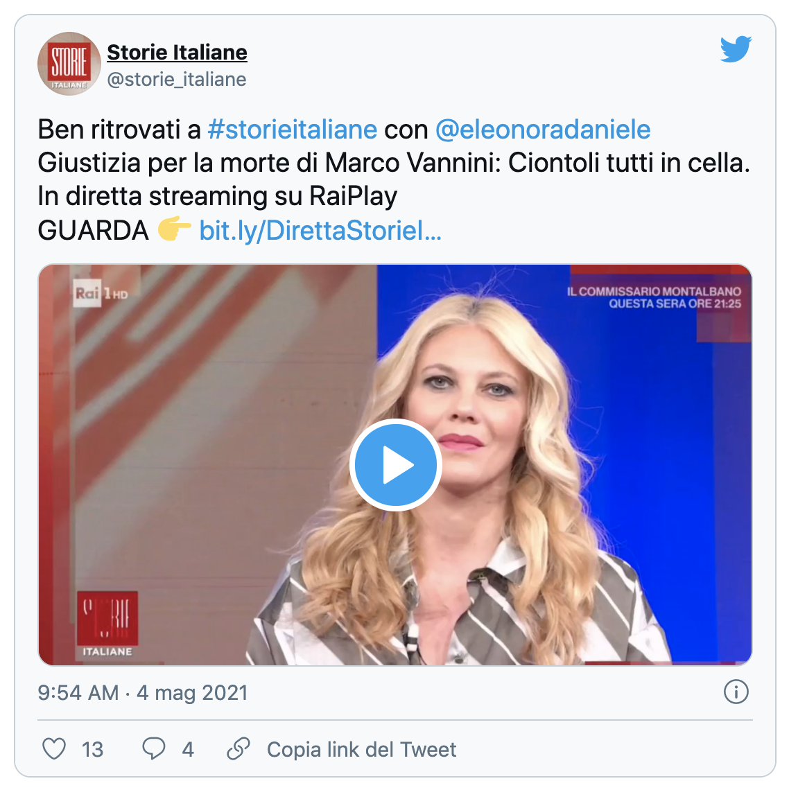 eleonora daniele tv laurea lavoro psicoterapeuta