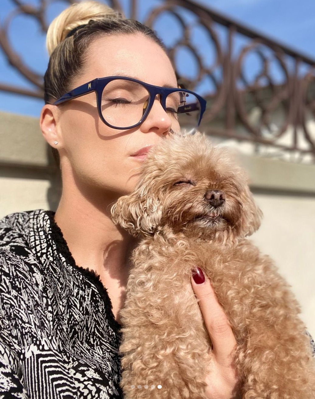 michelle hunziker lutto morto cane