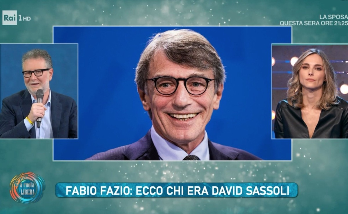 david sassoli fabio fazio che tempo che fa