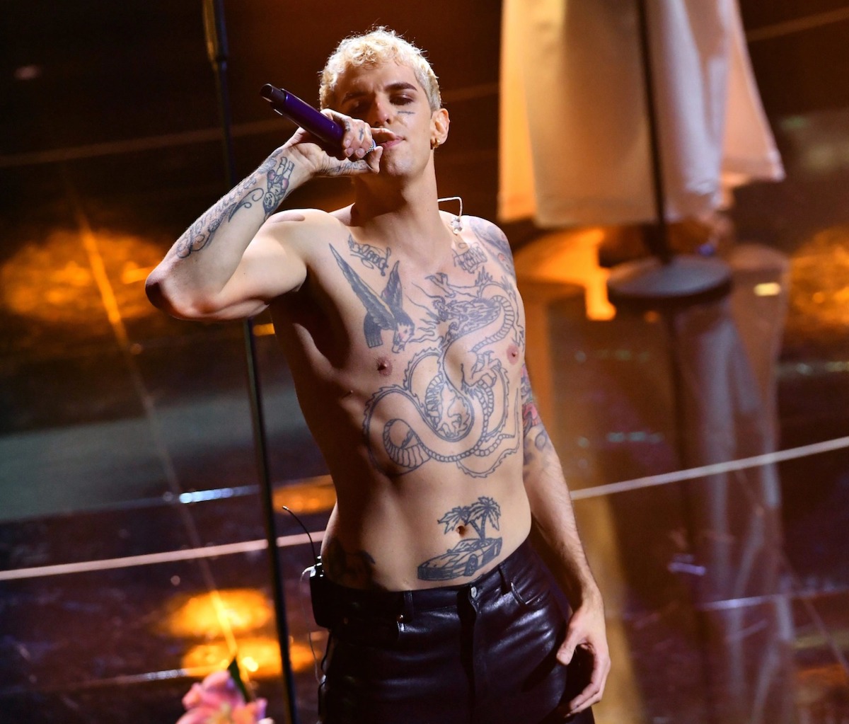 achille lauro battesimo sanremo 2022