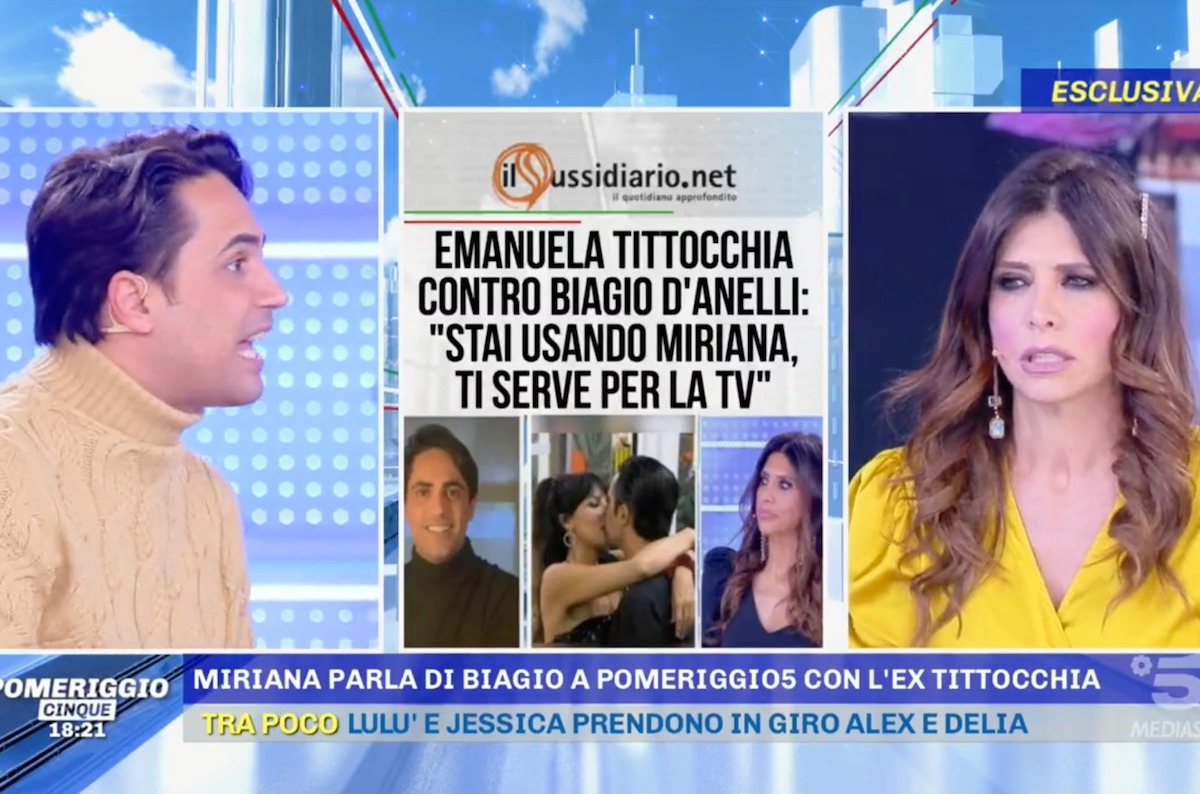 gf vip miriana trevisan biagio d'anelli emanuela tittocchia