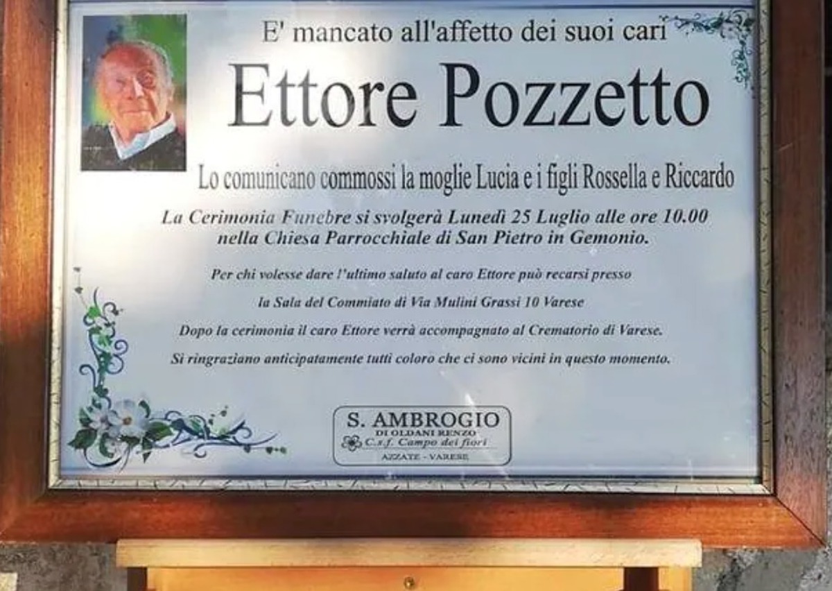 renato pozzetto lutto