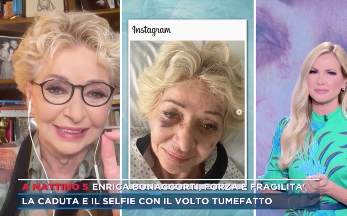 enrica bonaccorti incidente come sta