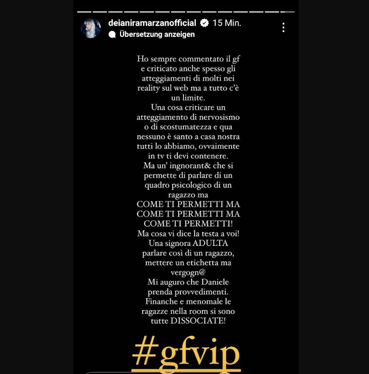 gf vip daniele dal moro mamma nikita