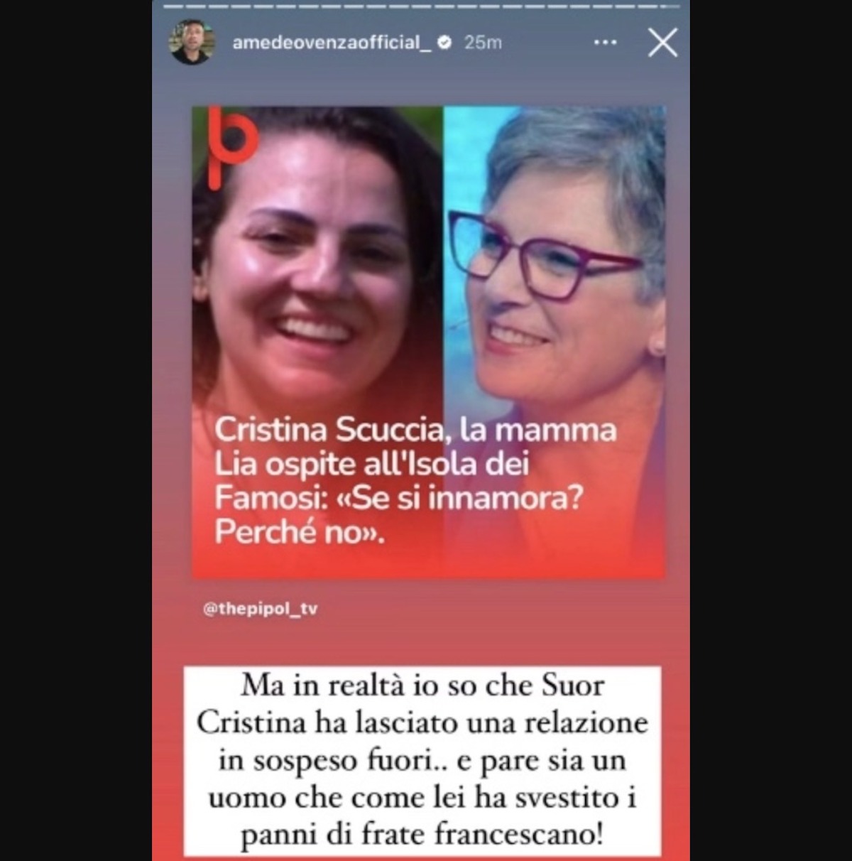 cristina scuccia fidanzato ex frate