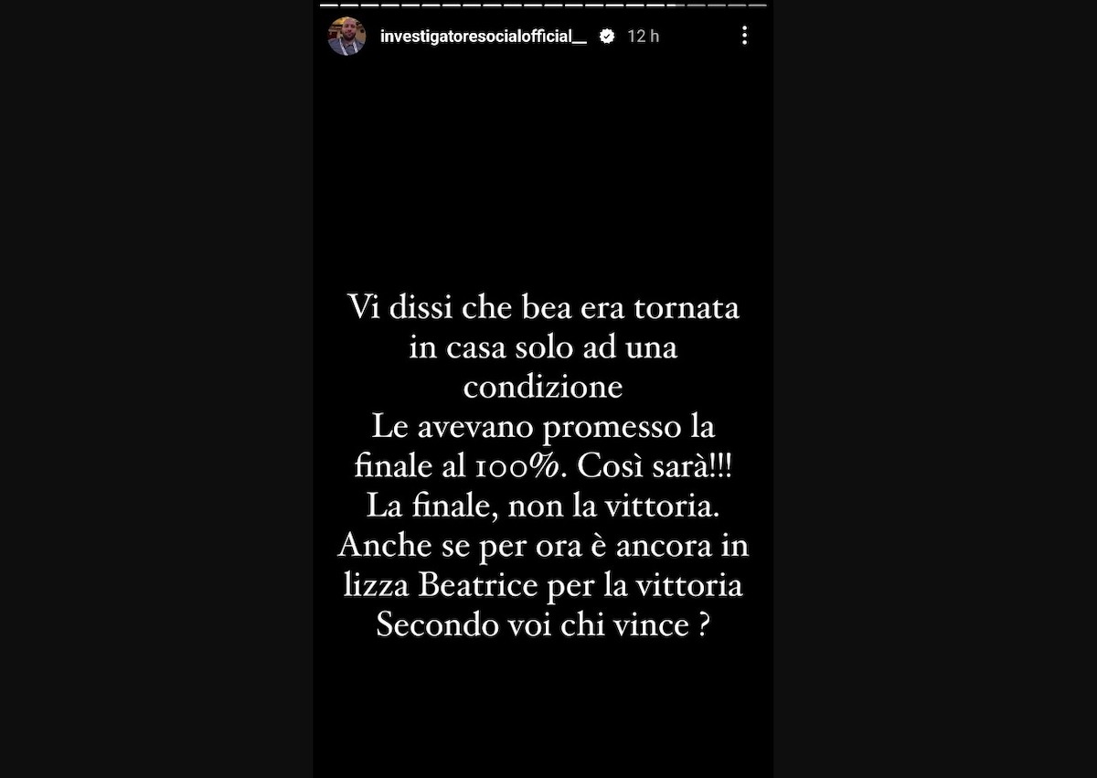 grande fratello accordo bomba con beatrice luzzi