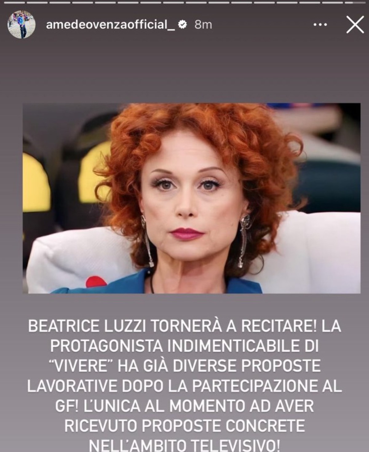 beatrice luzzi cosa farà dopo il grande fratello